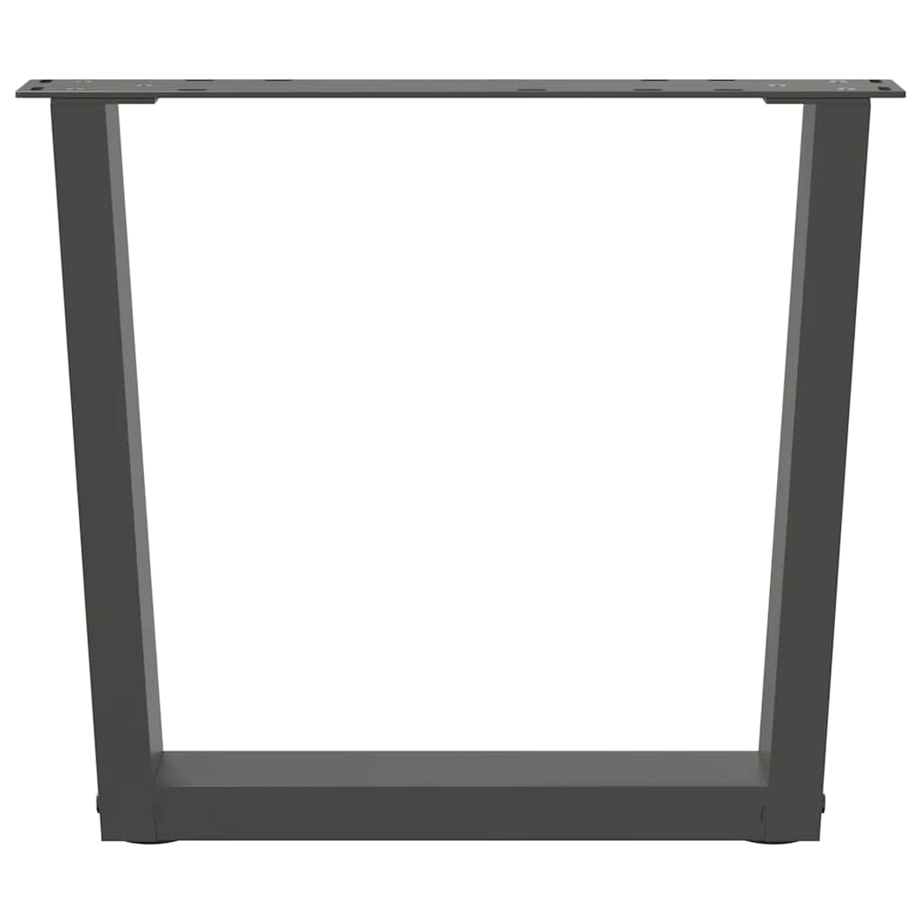 Salontafelpoten 2 st V-vormig 60x(42-43,3) cm staal antraciet is nu te koop bij PeponiXL, paradijselijk wonen!