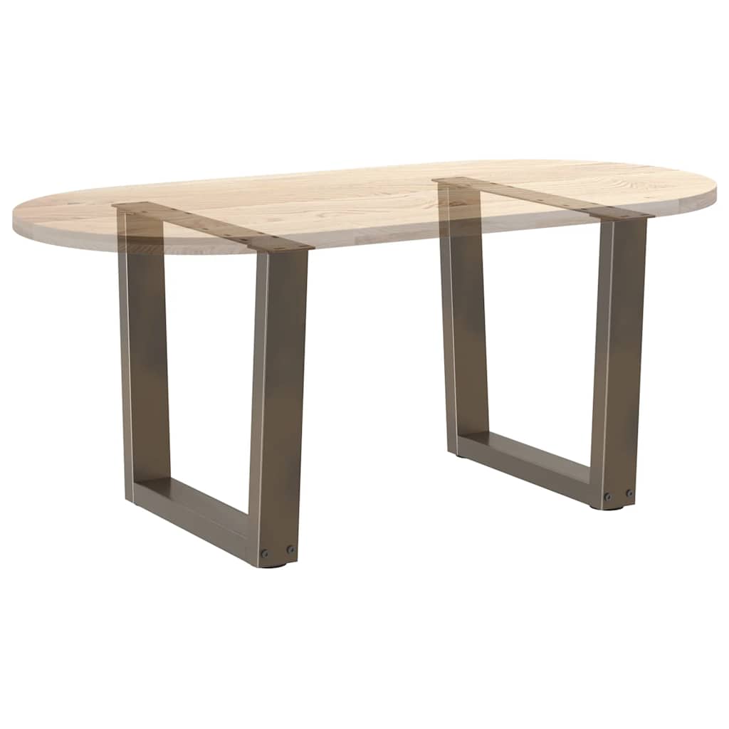 Salontafelpoten 2 st V-vormig 60x(42-43,3) cm staal naturel is nu te koop bij PeponiXL, paradijselijk wonen!