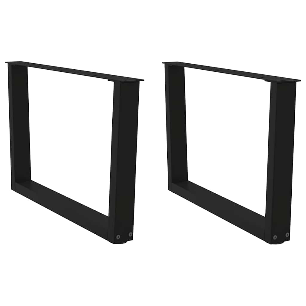 Salontafelpoten 2 st V-vormig 70x(42-43,3) cm staal zwart is nu te koop bij PeponiXL, paradijselijk wonen!