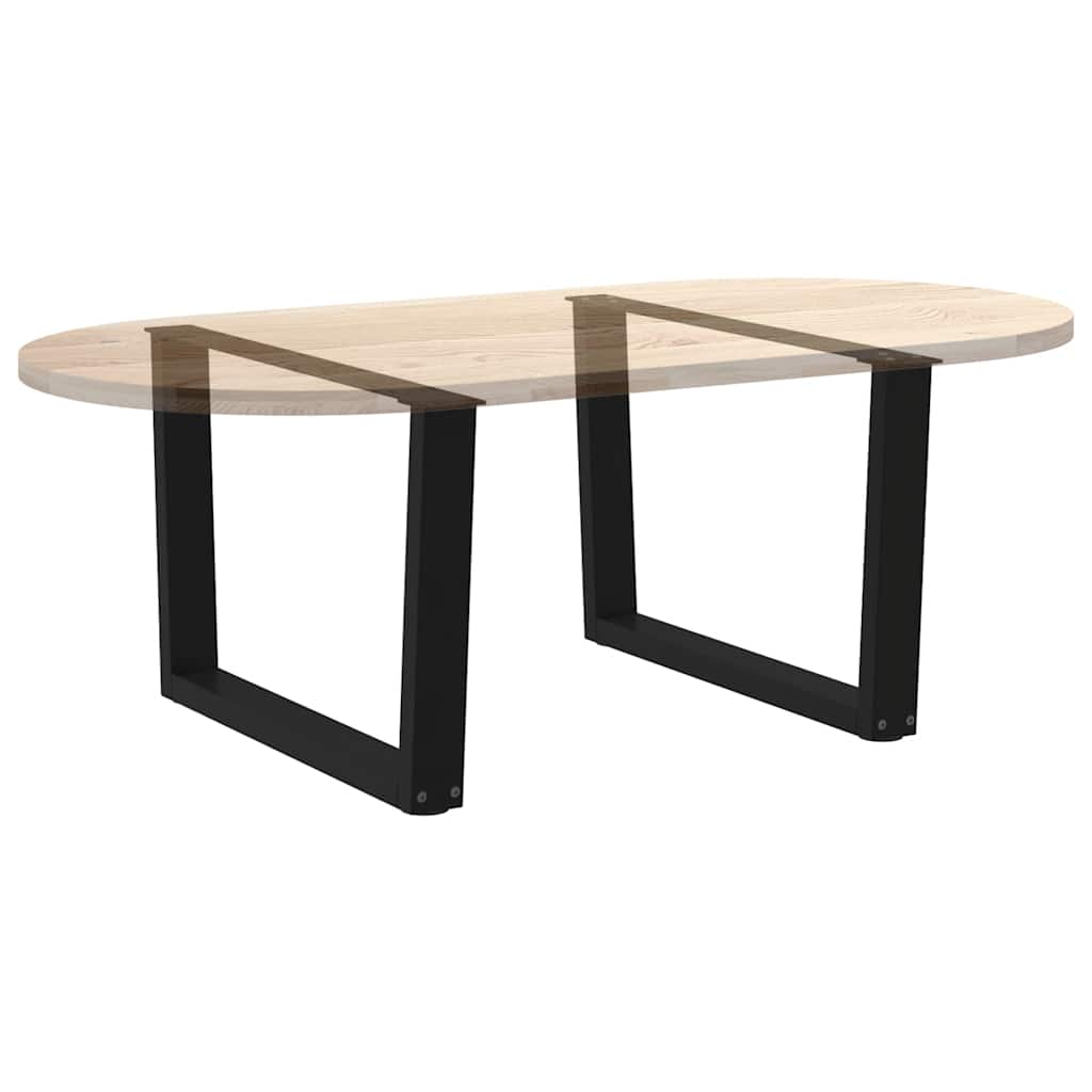 Salontafelpoten 2 st V-vormig 70x(42-43,3) cm staal zwart is nu te koop bij PeponiXL, paradijselijk wonen!