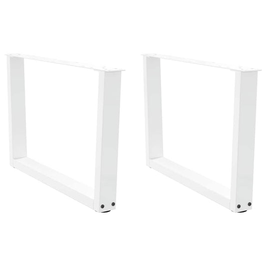 Salontafelpoten 2 st V-vormig 70x(42-43,3) cm staal wit is nu te koop bij PeponiXL, paradijselijk wonen!