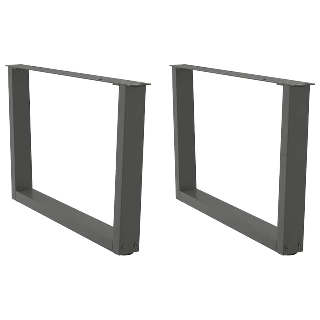 Salontafelpoten 2 st V-vormig 70x(42-43,3) cm staal antraciet is nu te koop bij PeponiXL, paradijselijk wonen!
