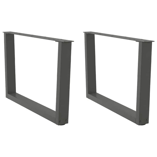 Salontafelpoten 2 st V-vormig 70x(42-43,3) cm staal antraciet is nu te koop bij PeponiXL, paradijselijk wonen!