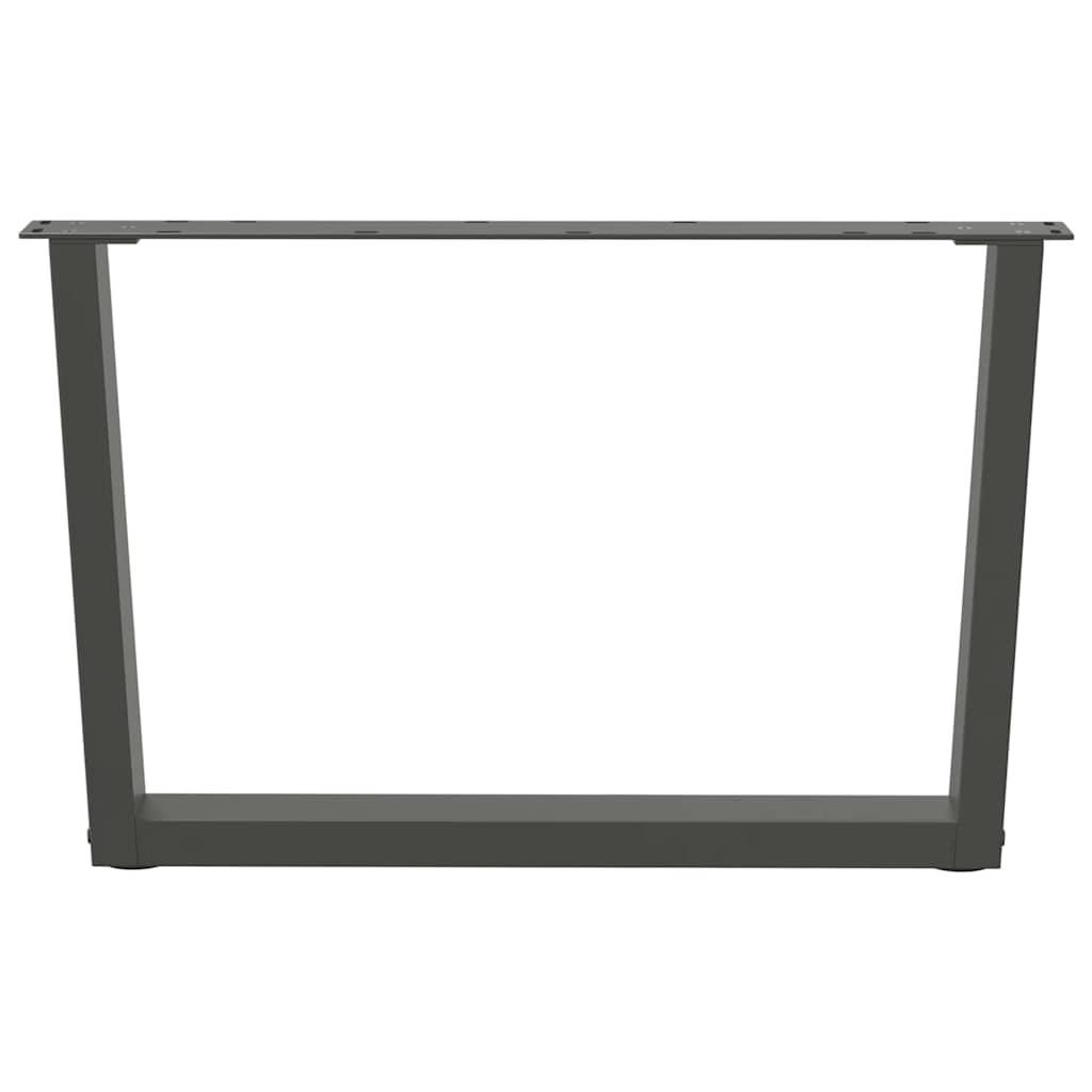 Salontafelpoten 2 st V-vormig 70x(42-43,3) cm staal antraciet is nu te koop bij PeponiXL, paradijselijk wonen!
