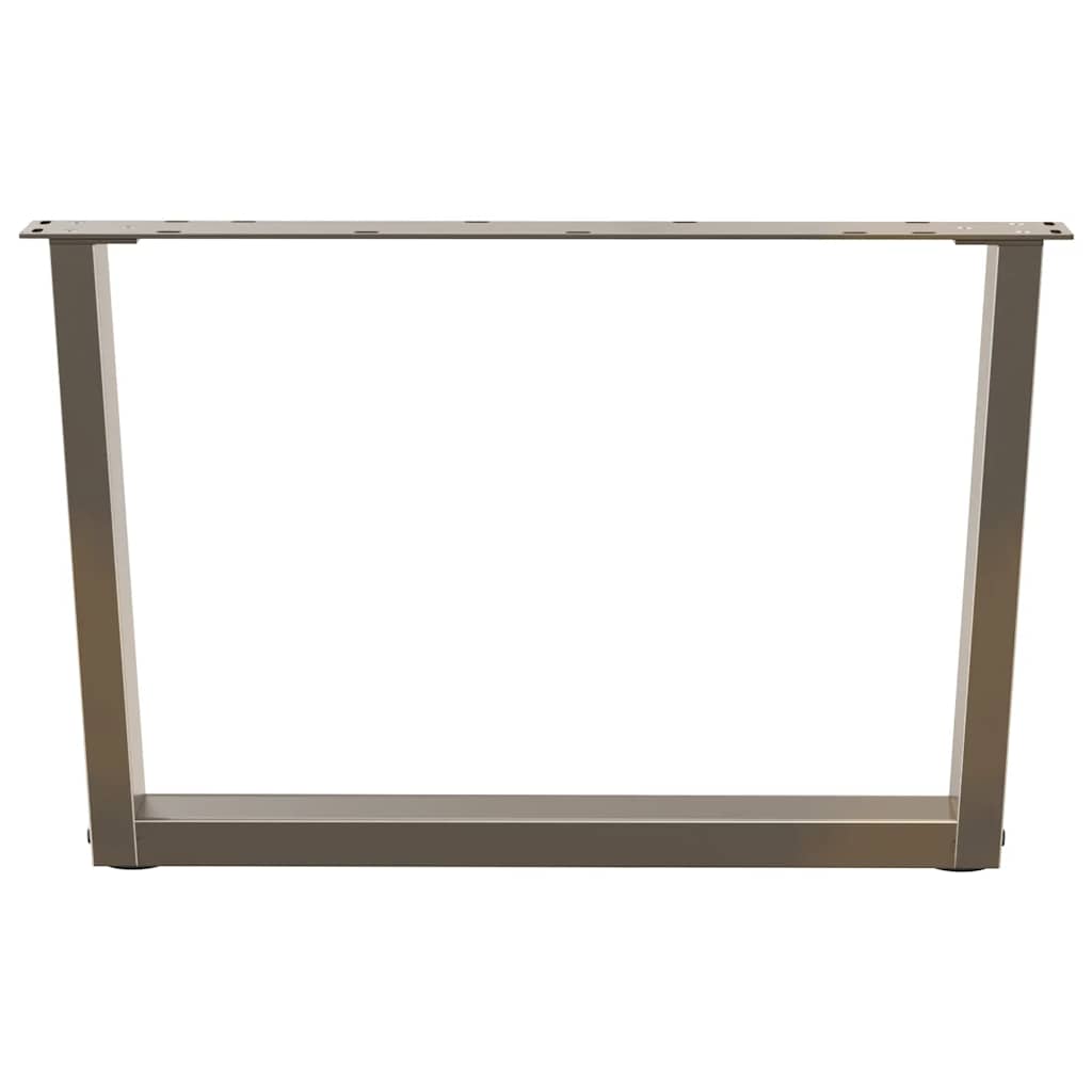 Salontafelpoten 2 st V-vormig 70x(42-43,3) cm staal naturel is nu te koop bij PeponiXL, paradijselijk wonen!