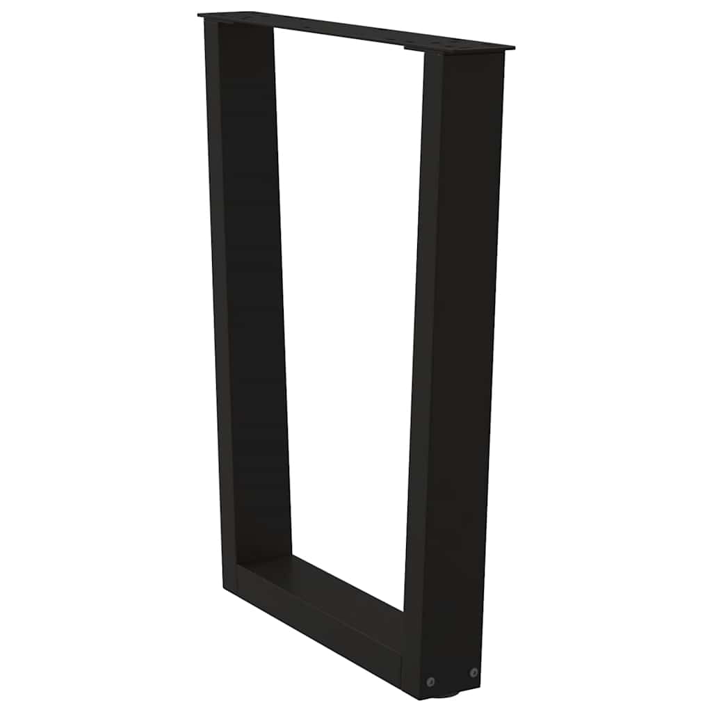 Eettafelpoten 2 st V-vormig 60x(72-73,3) cm staal zwart is nu te koop bij PeponiXL, paradijselijk wonen!