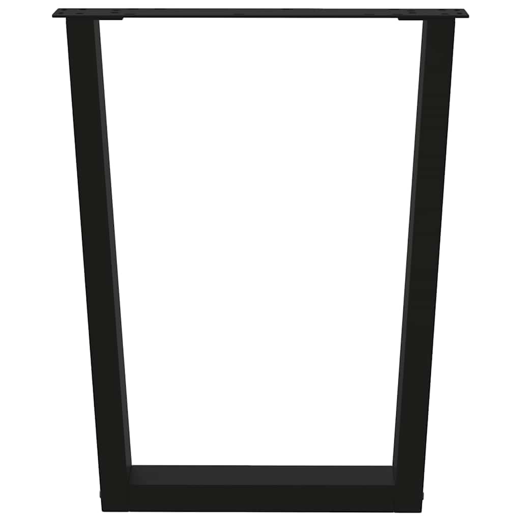 Eettafelpoten 2 st V-vormig 60x(72-73,3) cm staal zwart is nu te koop bij PeponiXL, paradijselijk wonen!