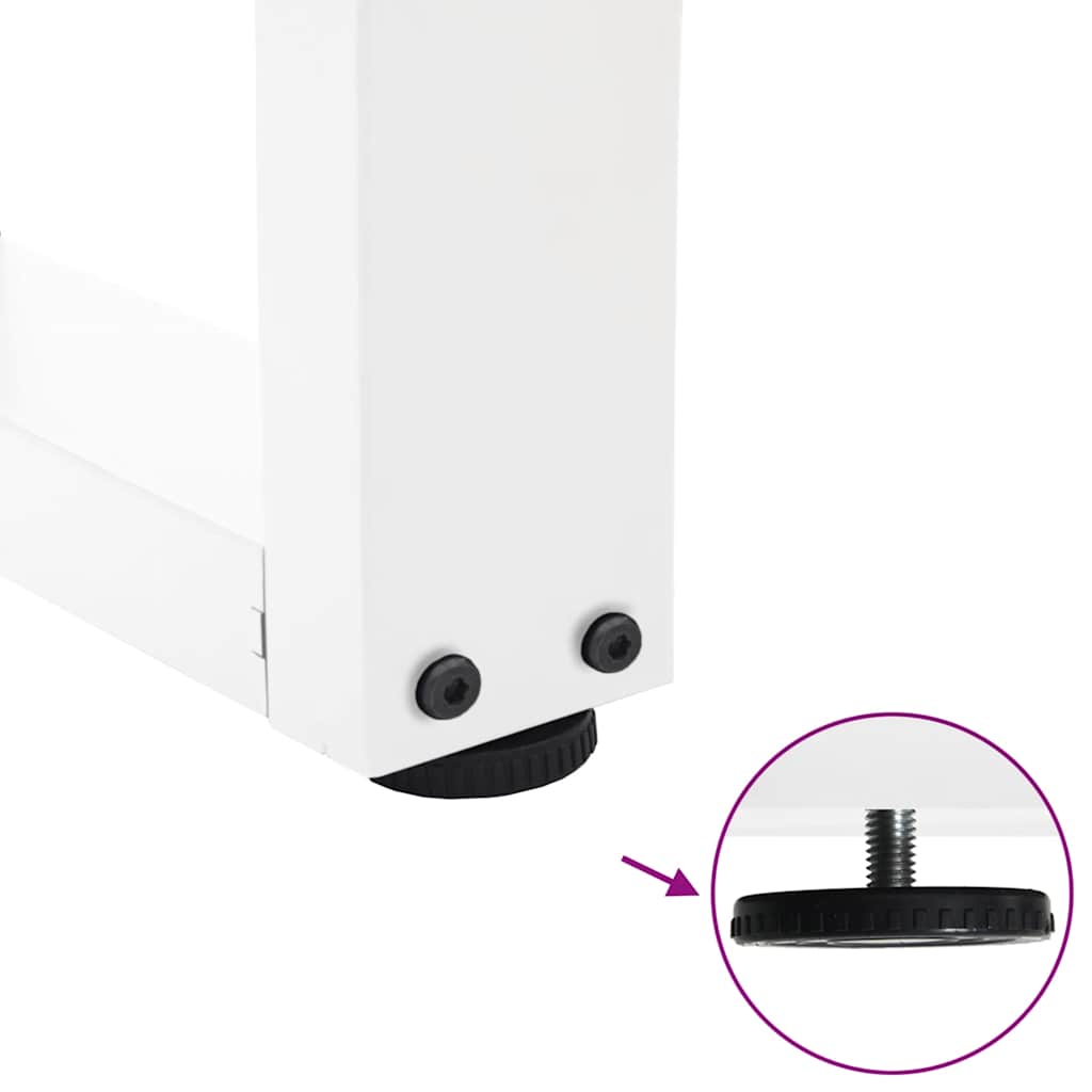 Eettafelpoten 2 st V-vormig 60x(72-73,3) cm staal wit is nu te koop bij PeponiXL, paradijselijk wonen!