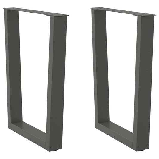 Eettafelpoten 2 st V-vormig 60x(72-73,3) cm staal antraciet is nu te koop bij PeponiXL, paradijselijk wonen!