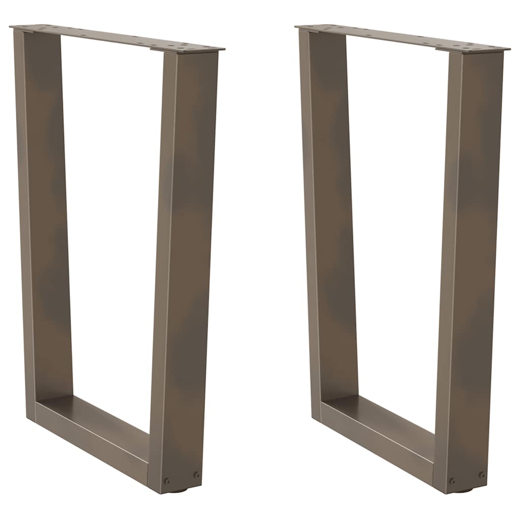 Eettafelpoten 2 st V-vormig 60x(72-73,3) cm staal naturel is nu te koop bij PeponiXL, paradijselijk wonen!