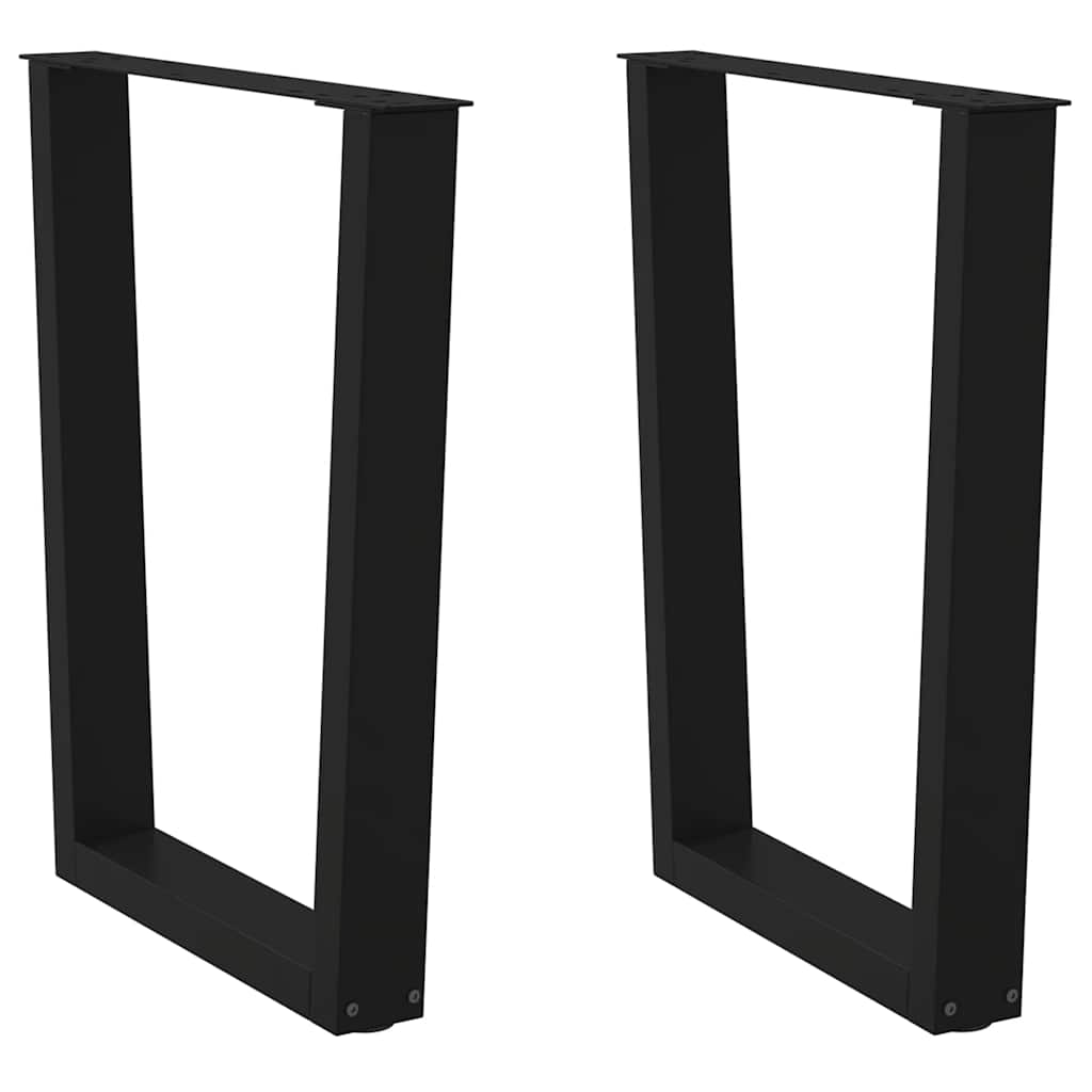 Eettafelpoten 2 st V-vormig 70x(72-73,3) cm staal zwart is nu te koop bij PeponiXL, paradijselijk wonen!