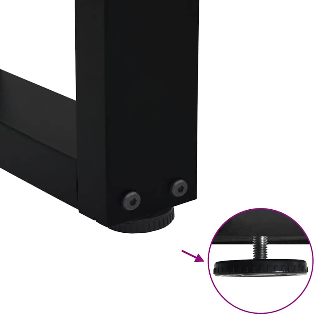 Eettafelpoten 2 st V-vormig 70x(72-73,3) cm staal zwart is nu te koop bij PeponiXL, paradijselijk wonen!