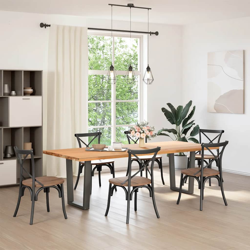 Eettafelpoten 2 st V-vormig 70x(72-73,3) cm staal antraciet is nu te koop bij PeponiXL, paradijselijk wonen!