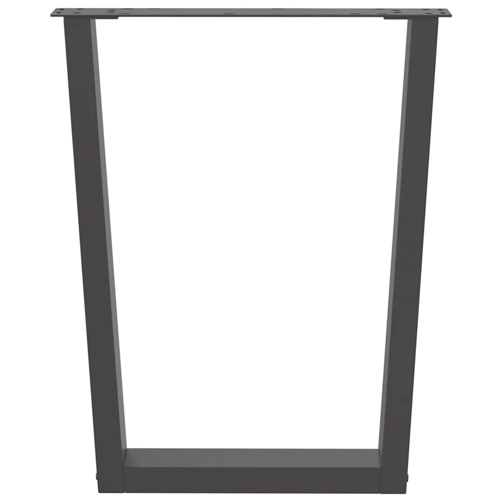 Eettafelpoten 2 st V-vormig 70x(72-73,3) cm staal antraciet is nu te koop bij PeponiXL, paradijselijk wonen!