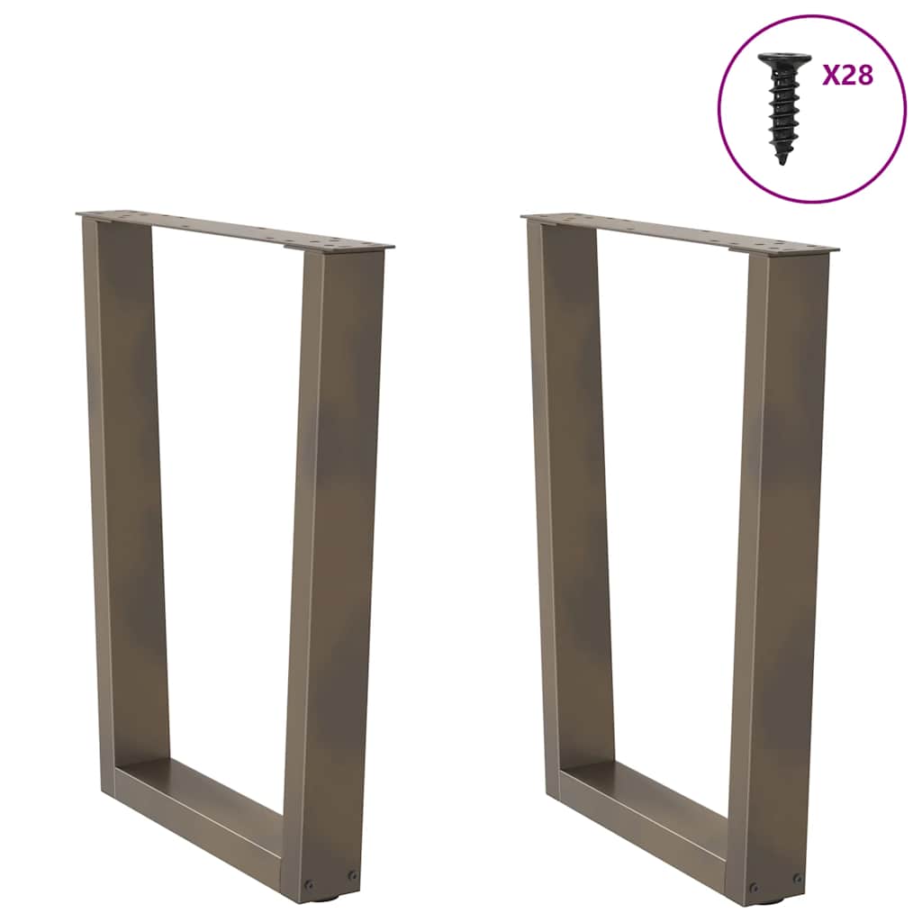 Eettafelpoten 2 st V-vormig 70x(72-73,3) cm staal naturel is nu te koop bij PeponiXL, paradijselijk wonen!