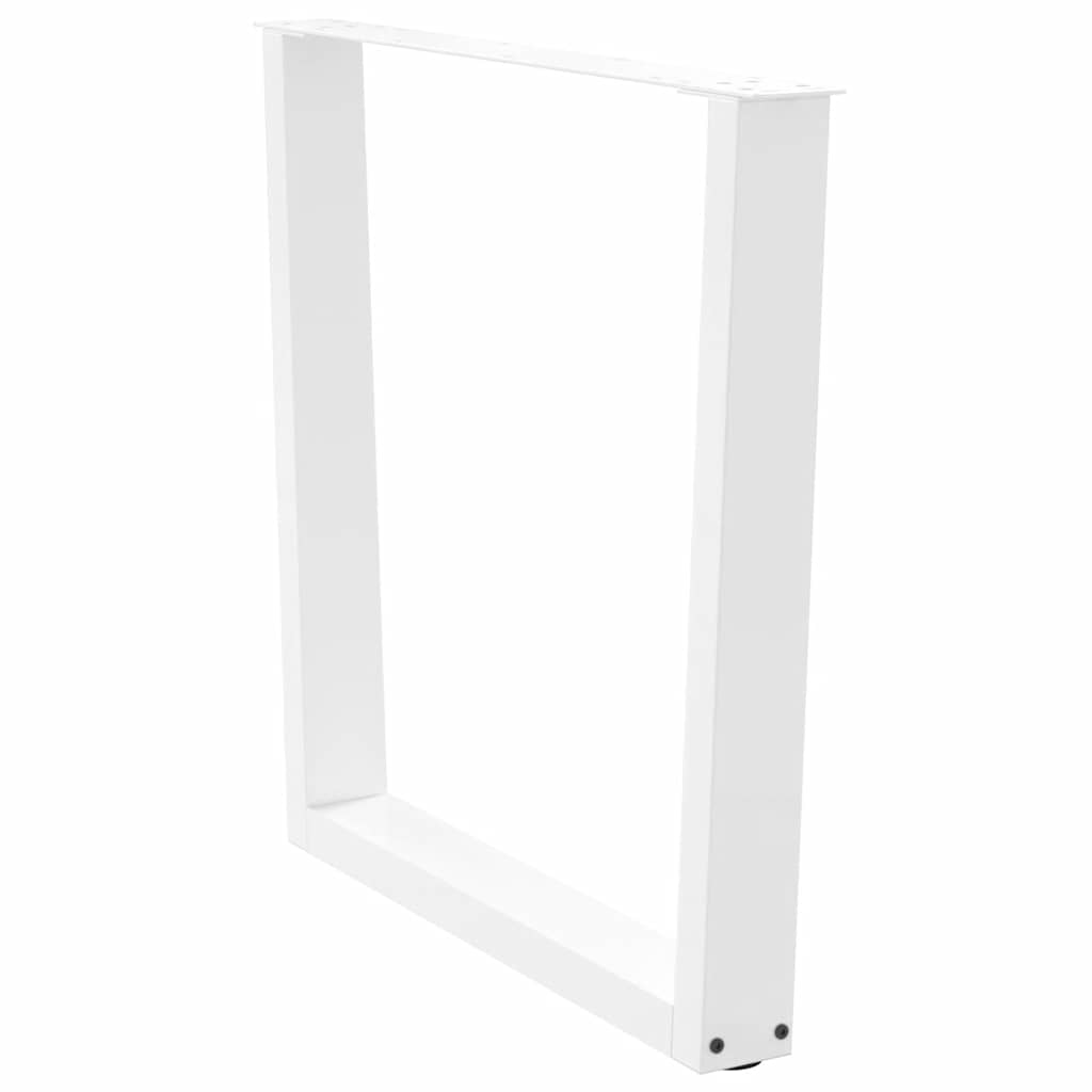 Eettafelpoten 2 st V-vormig 90x(72-73,3) cm staal wit is nu te koop bij PeponiXL, paradijselijk wonen!