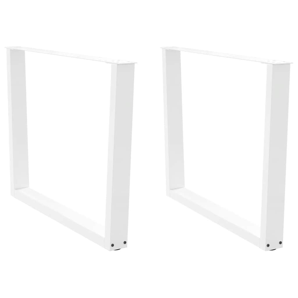 Eettafelpoten 2 st V-vormig 100x(72-73,3) cm staal wit is nu te koop bij PeponiXL, paradijselijk wonen!
