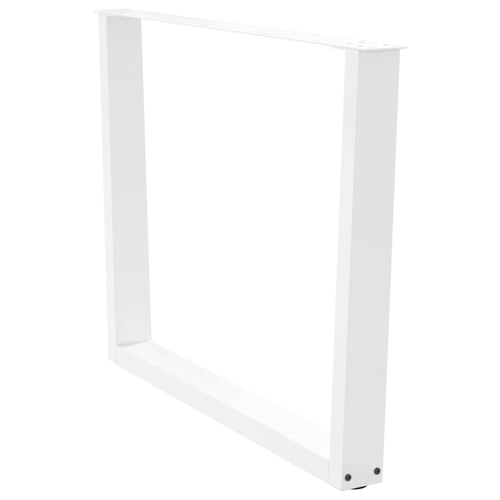 Eettafelpoten 2 st V-vormig 100x(72-73,3) cm staal wit is nu te koop bij PeponiXL, paradijselijk wonen!