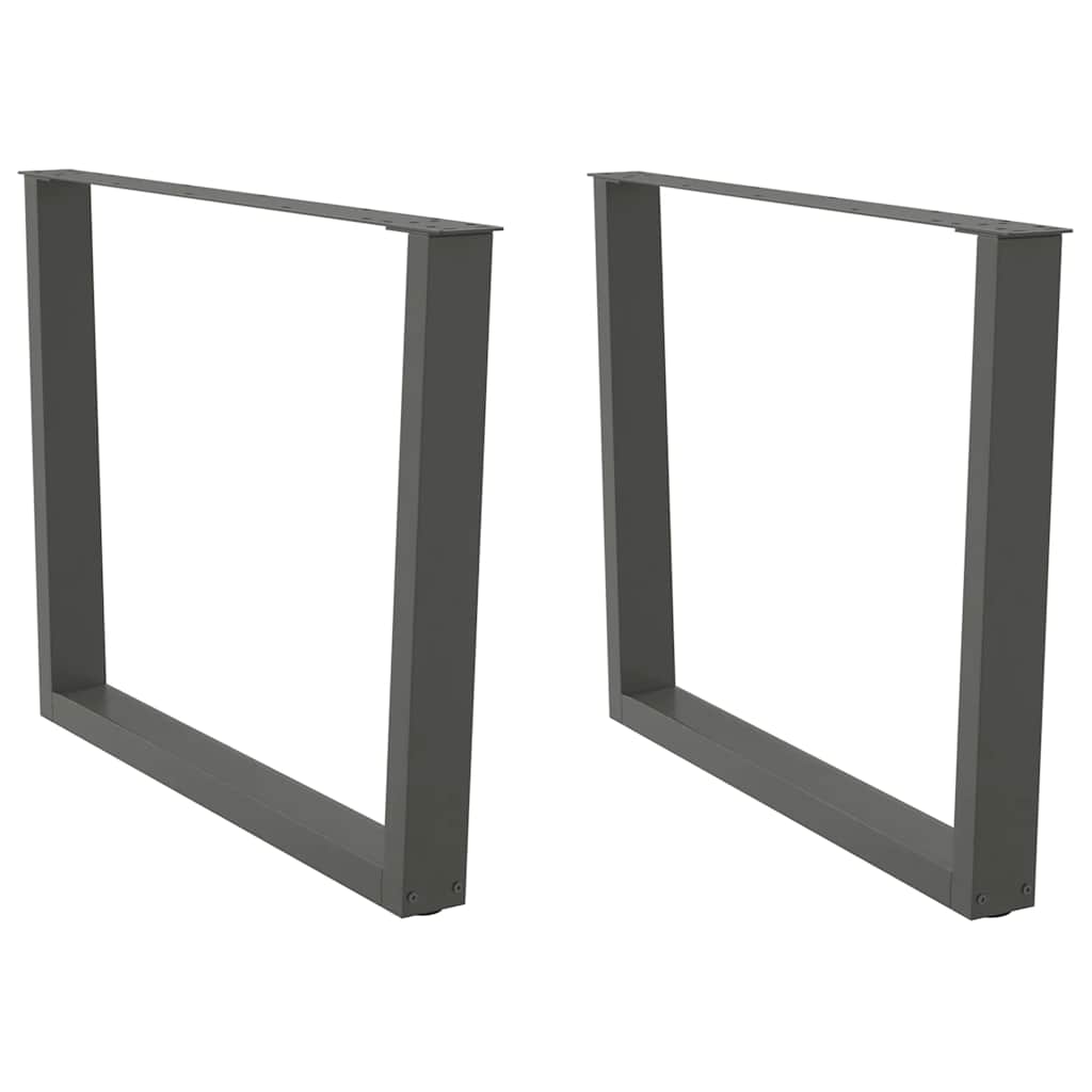 Eettafelpoten 2 st V-vormig 100x(72-73,3) cm staal antraciet is nu te koop bij PeponiXL, paradijselijk wonen!
