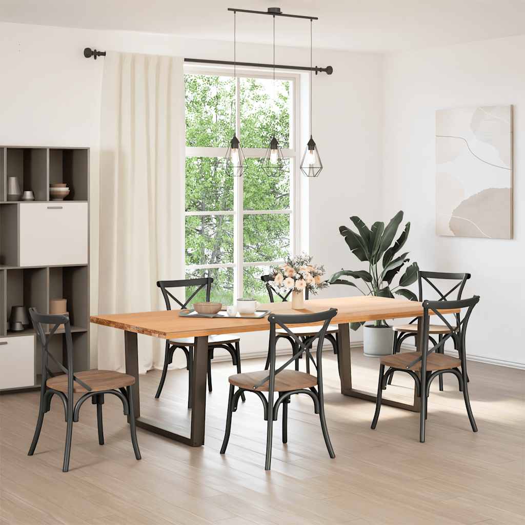 Eettafelpoten 2 st V-vormig 100x(72-73,3) cm staal antraciet is nu te koop bij PeponiXL, paradijselijk wonen!