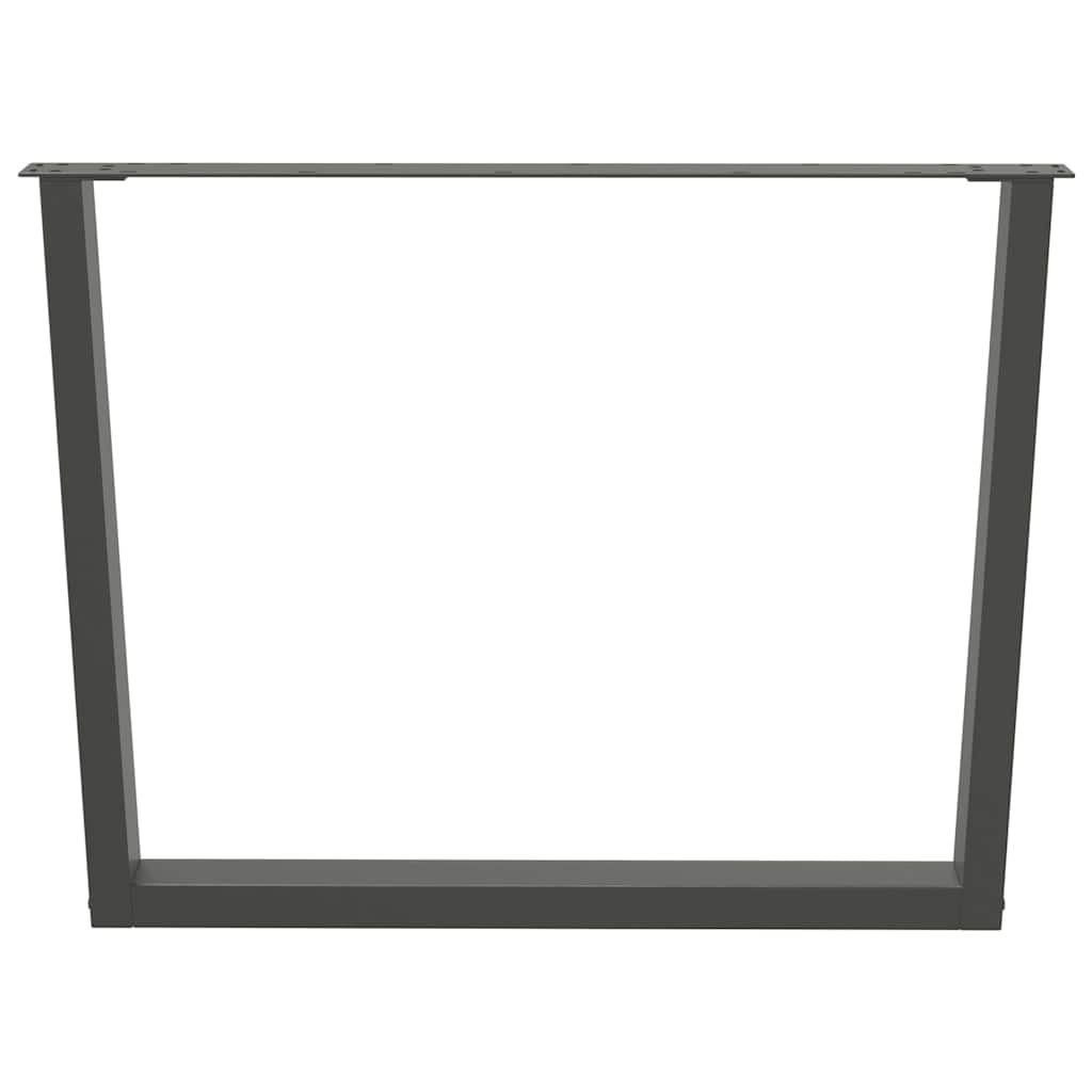 Eettafelpoten 2 st V-vormig 100x(72-73,3) cm staal antraciet is nu te koop bij PeponiXL, paradijselijk wonen!