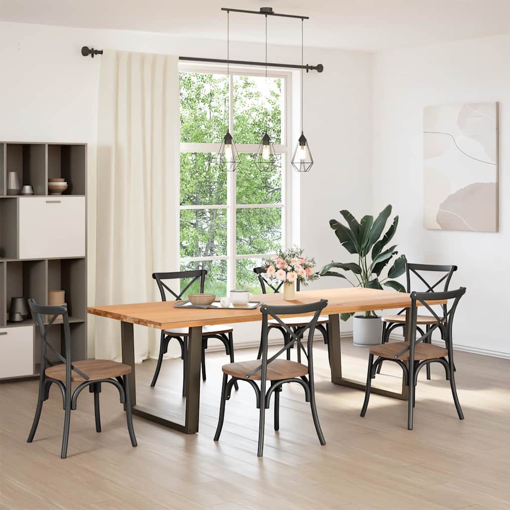 Eettafelpoten 2 st V-vormig 100x(72-73,3) cm staal naturel is nu te koop bij PeponiXL, paradijselijk wonen!