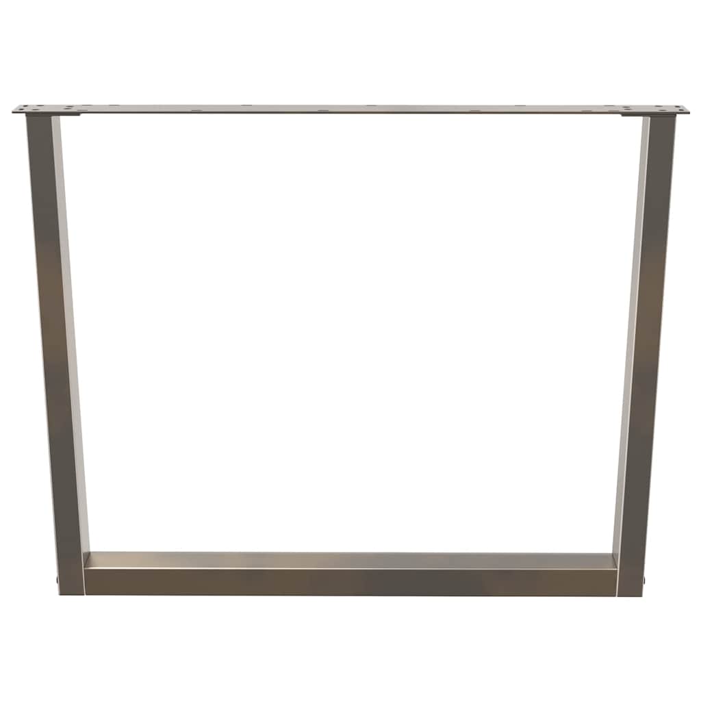 Eettafelpoten 2 st V-vormig 100x(72-73,3) cm staal naturel is nu te koop bij PeponiXL, paradijselijk wonen!