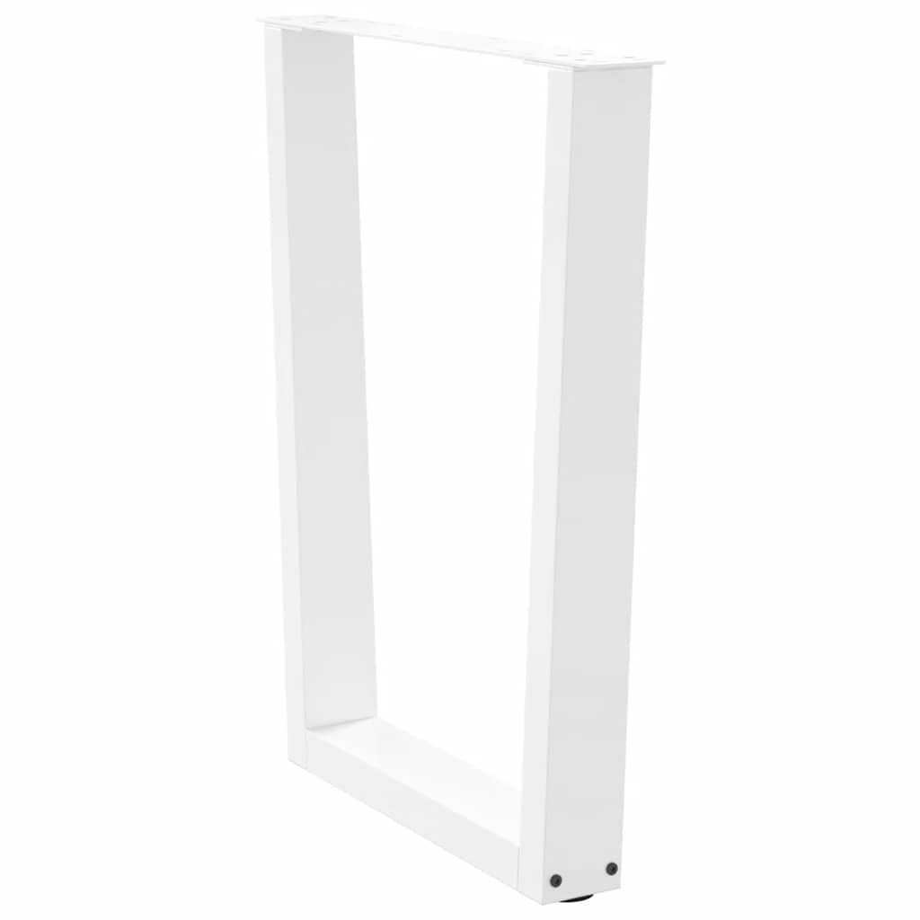 Eettafelpoten 3 st V-vormig 70x(72-73,3) cm staal wit is nu te koop bij PeponiXL, paradijselijk wonen!