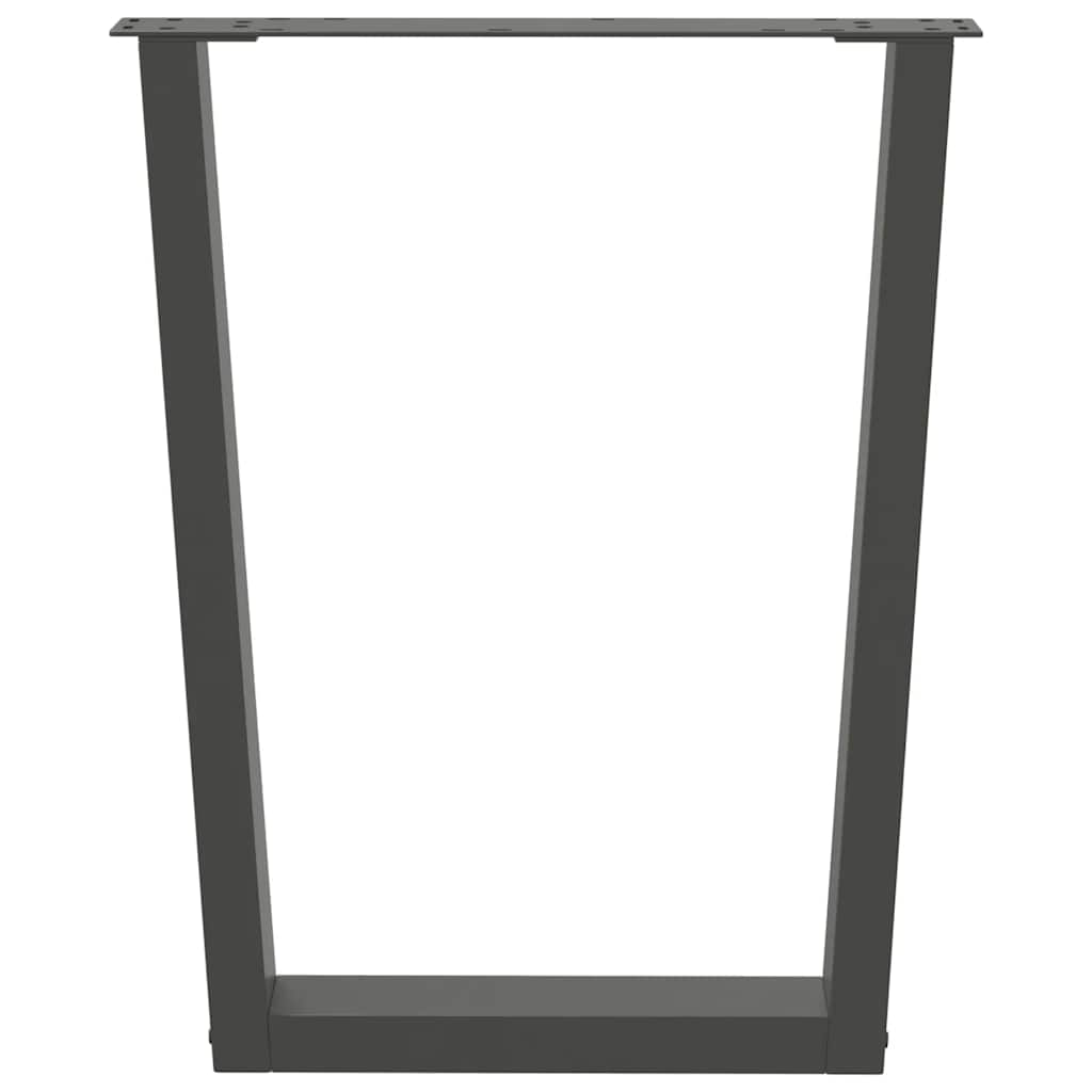 Eettafelpoten 3 st V-vormig 70x(72-73,3) cm staal antraciet is nu te koop bij PeponiXL, paradijselijk wonen!