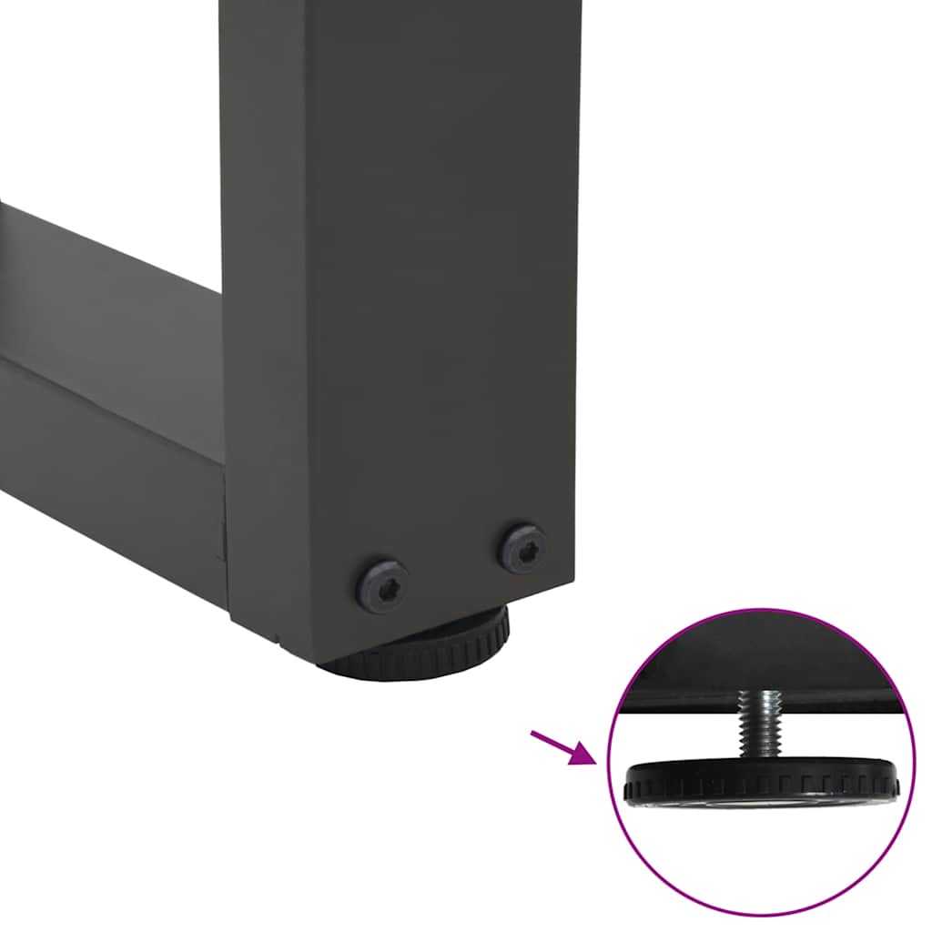 Eettafelpoten 3 st V-vormig 70x(72-73,3) cm staal antraciet is nu te koop bij PeponiXL, paradijselijk wonen!