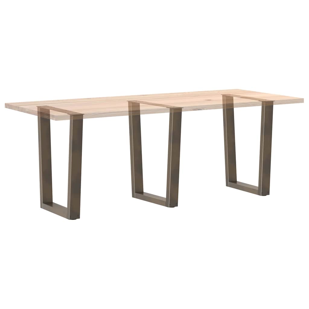 Eettafelpoten 3 st V-vormig 70x(72-73,3) cm staal naturel is nu te koop bij PeponiXL, paradijselijk wonen!