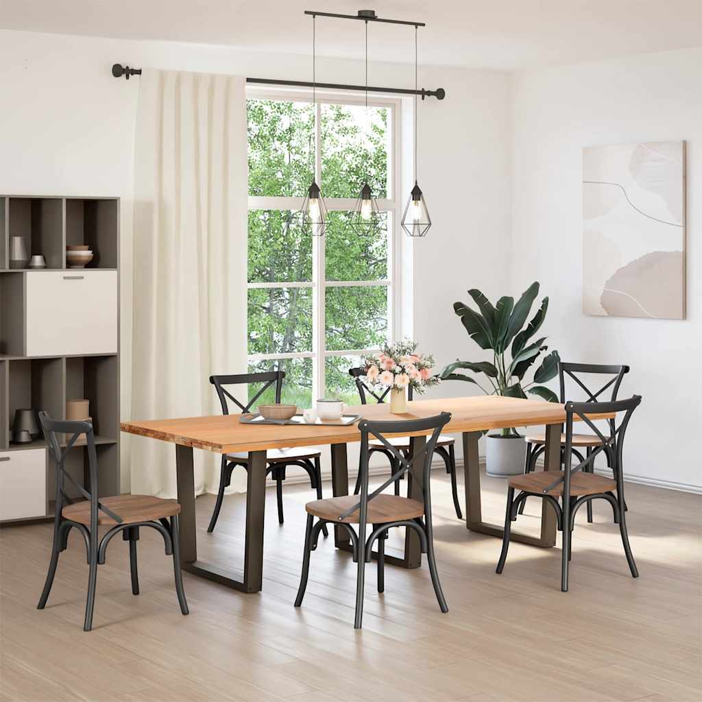 Eettafelpoten 3 st V-vormig 80x(72-73,3) cm staal naturel is nu te koop bij PeponiXL, paradijselijk wonen!