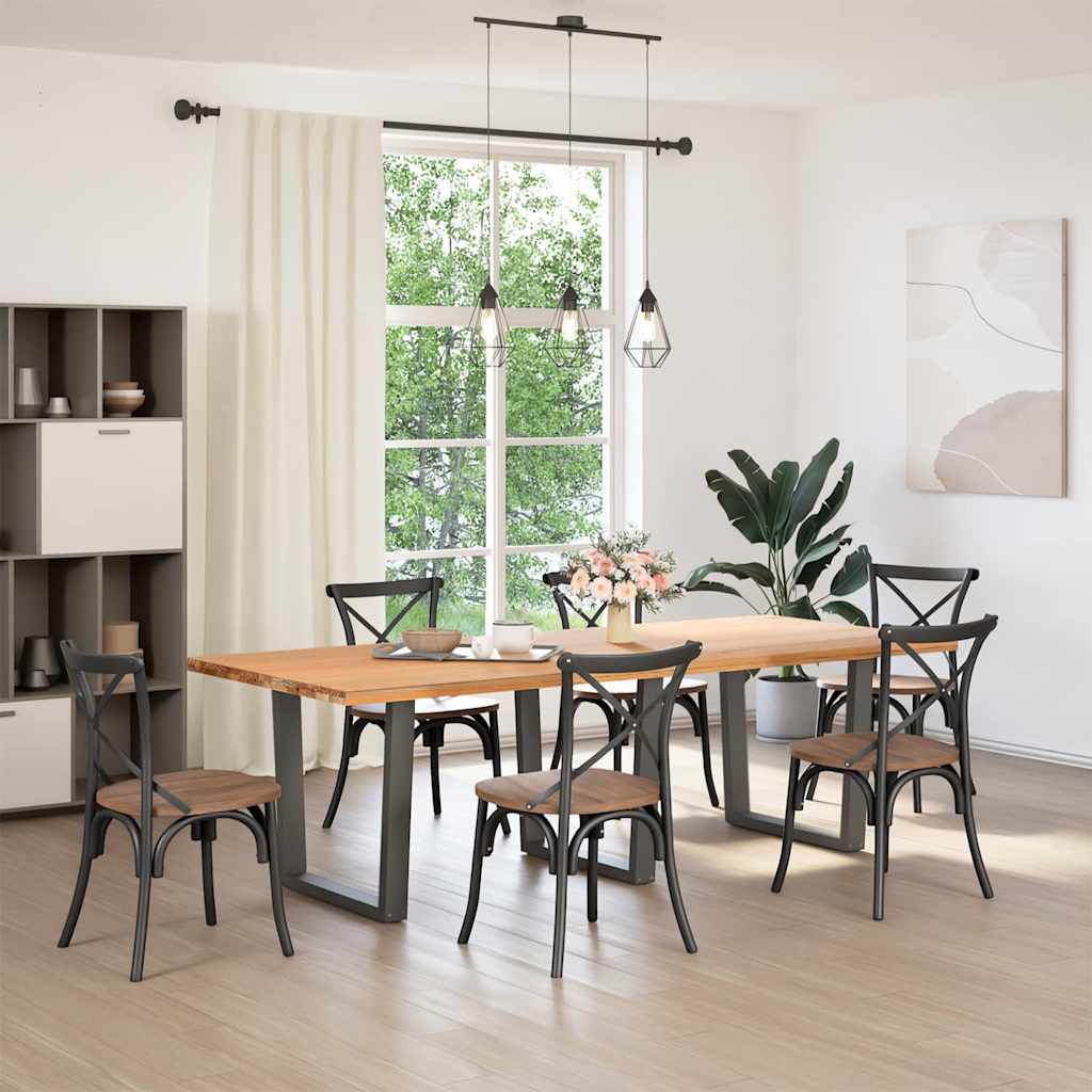 Eettafelpoten 3 st V-vormig 90x(72-73,3) cm staal antraciet is nu te koop bij PeponiXL, paradijselijk wonen!