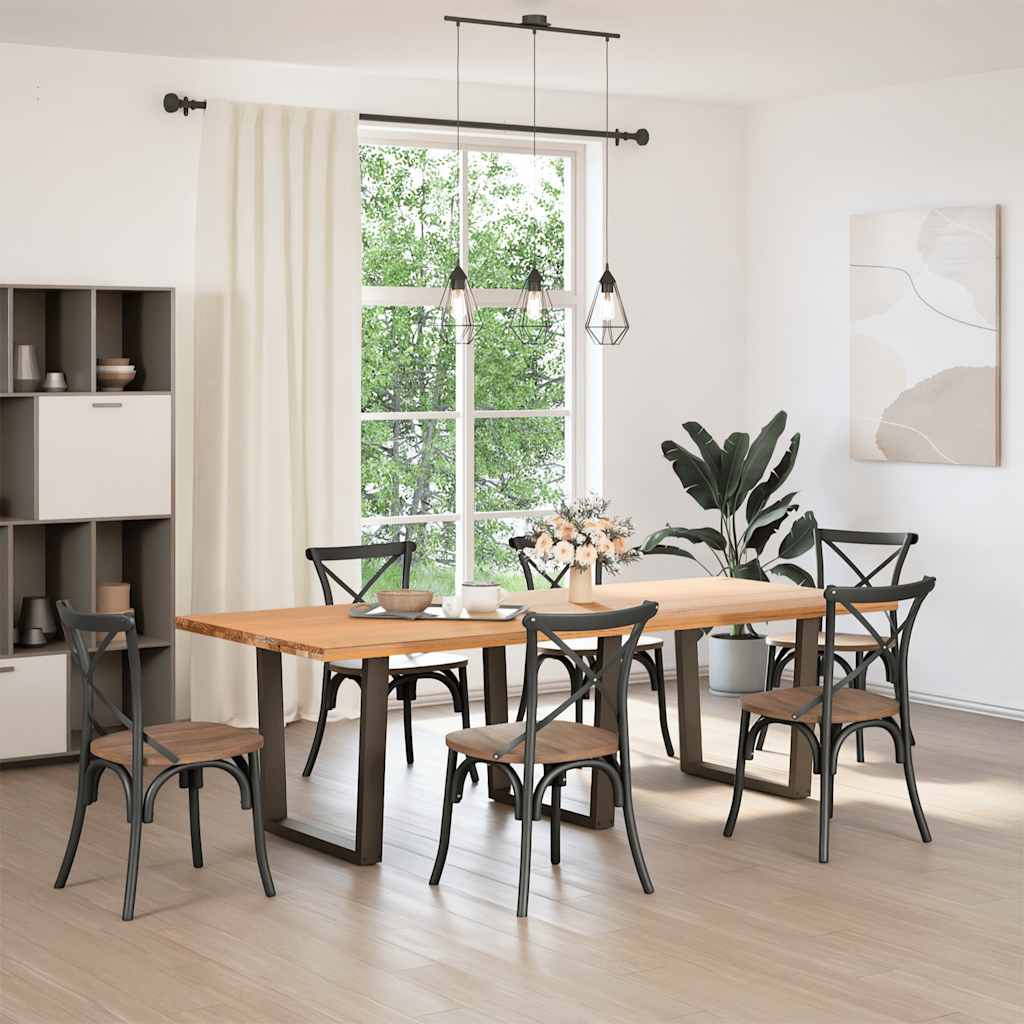 Eettafelpoten 3 st V-vormig 90x(72-73,3) cm staal naturel is nu te koop bij PeponiXL, paradijselijk wonen!