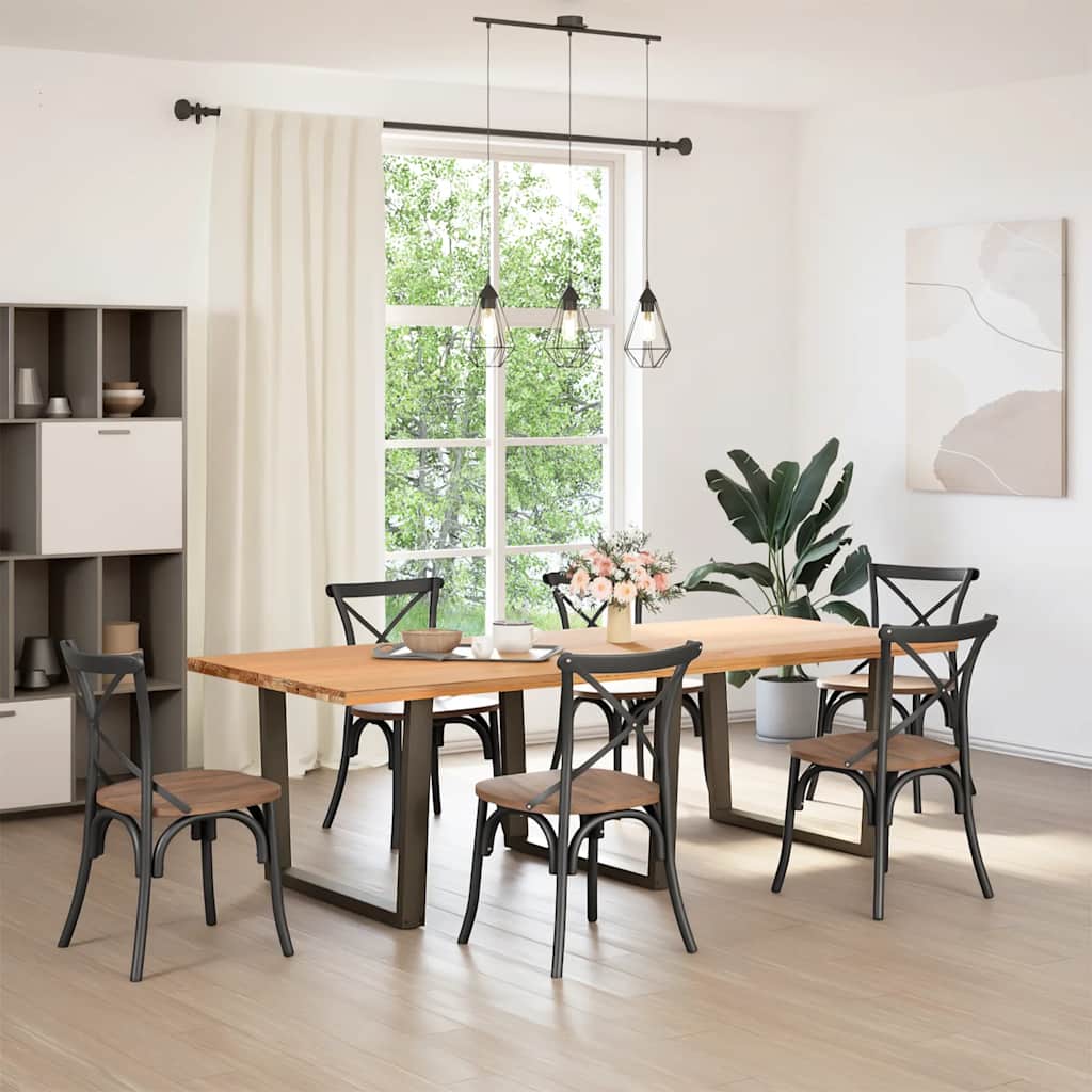 Eettafelpoten 3 st V-vormig 100x(72-73,3) cm staal naturel is nu te koop bij PeponiXL, paradijselijk wonen!