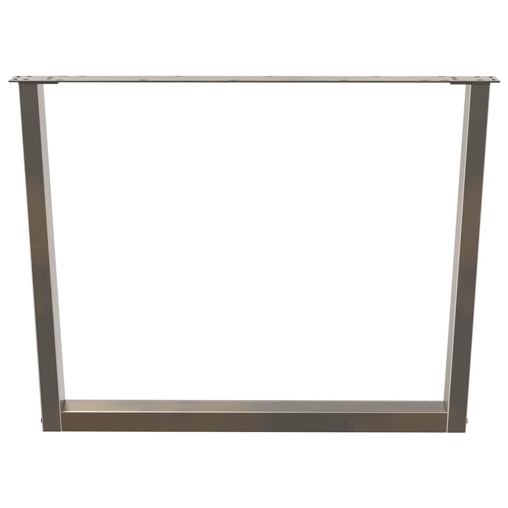 Eettafelpoten 3 st V-vormig 100x(72-73,3) cm staal naturel is nu te koop bij PeponiXL, paradijselijk wonen!