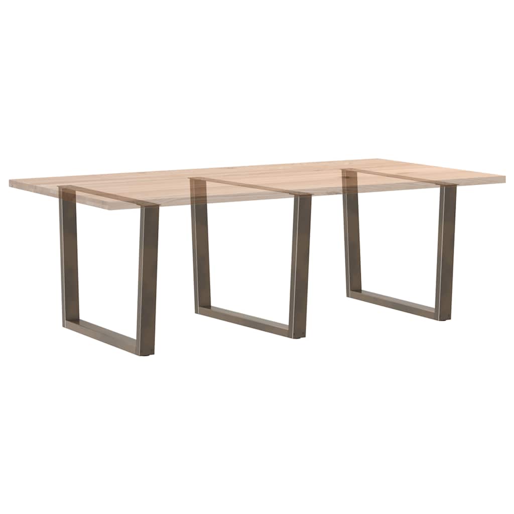 Eettafelpoten 3 st V-vormig 100x(72-73,3) cm staal naturel is nu te koop bij PeponiXL, paradijselijk wonen!