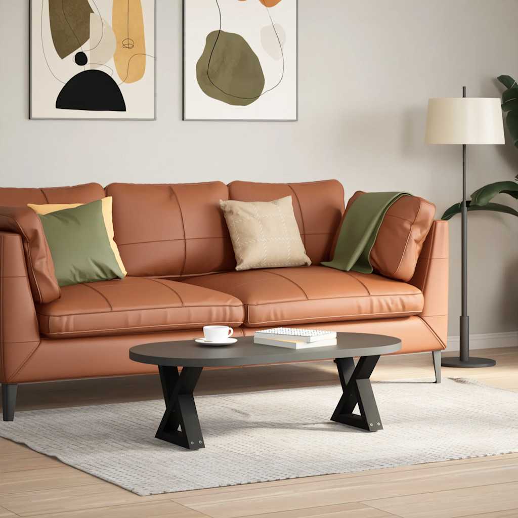 Salontafelpoten 2 st 30x(30-31,3) cm staal zwart is nu te koop bij PeponiXL, paradijselijk wonen!
