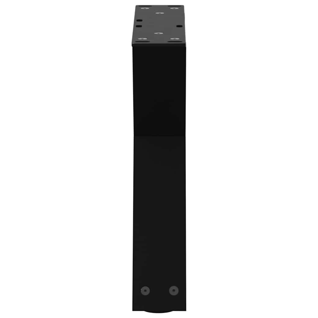 Salontafelpoten 2 st 30x(30-31,3) cm staal zwart is nu te koop bij PeponiXL, paradijselijk wonen!