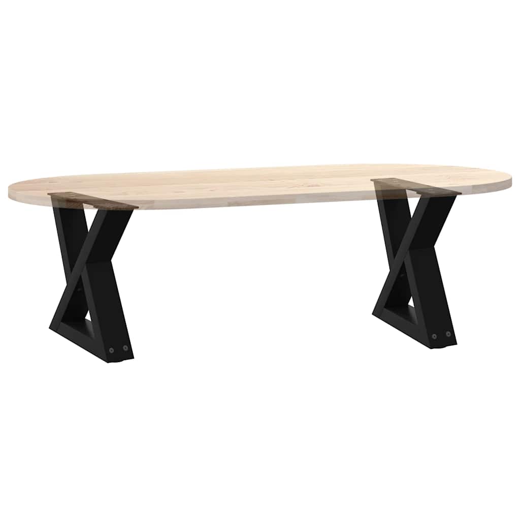 Salontafelpoten 2 st 30x(30-31,3) cm staal zwart is nu te koop bij PeponiXL, paradijselijk wonen!