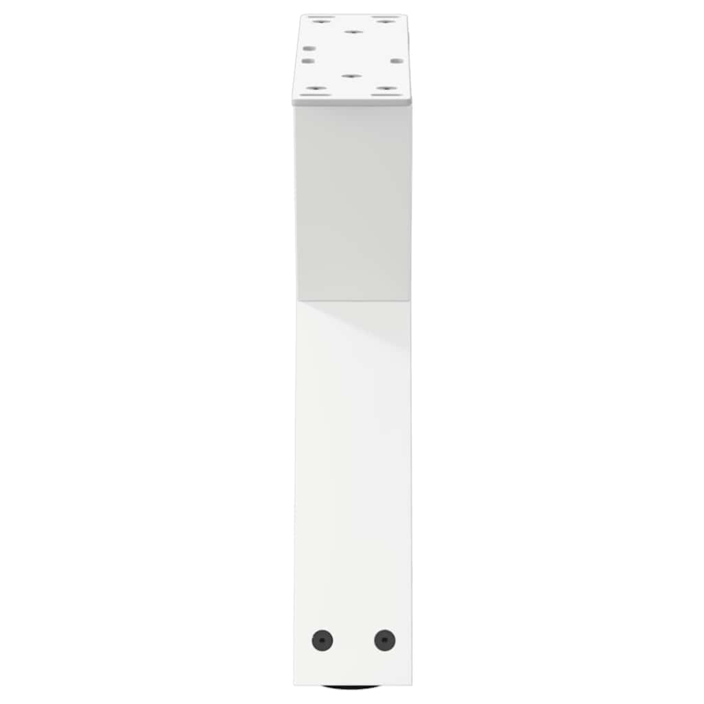 Salontafelpoten 2 st 30x(30-31,3) cm staal wit is nu te koop bij PeponiXL, paradijselijk wonen!
