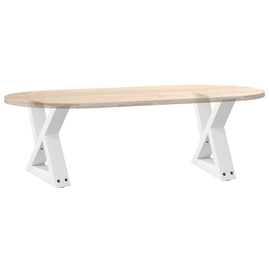 Salontafelpoten 2 st 30x(30-31,3) cm staal wit is nu te koop bij PeponiXL, paradijselijk wonen!