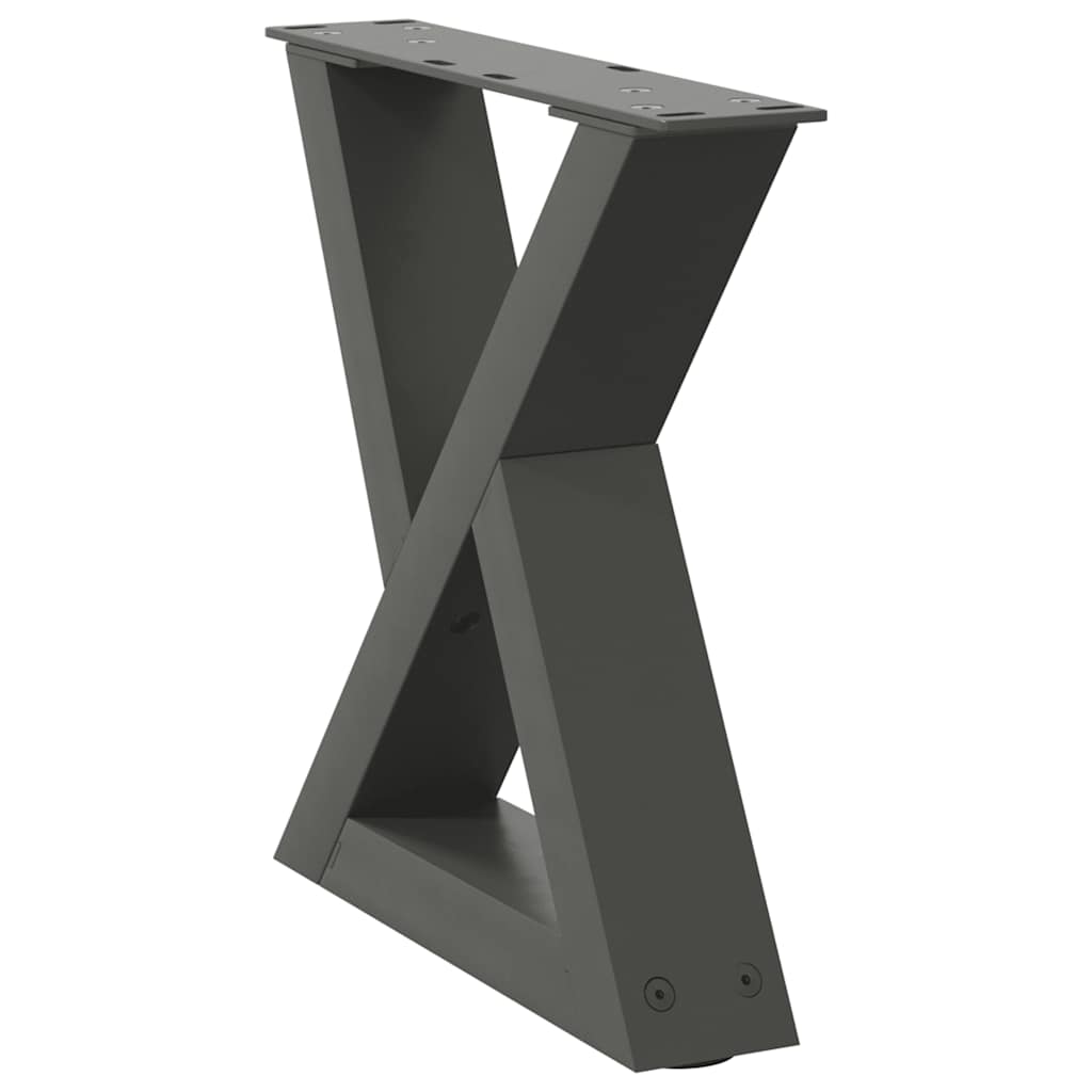Salontafelpoten 2 st 30x(30-31,3) cm staal antraciet is nu te koop bij PeponiXL, paradijselijk wonen!