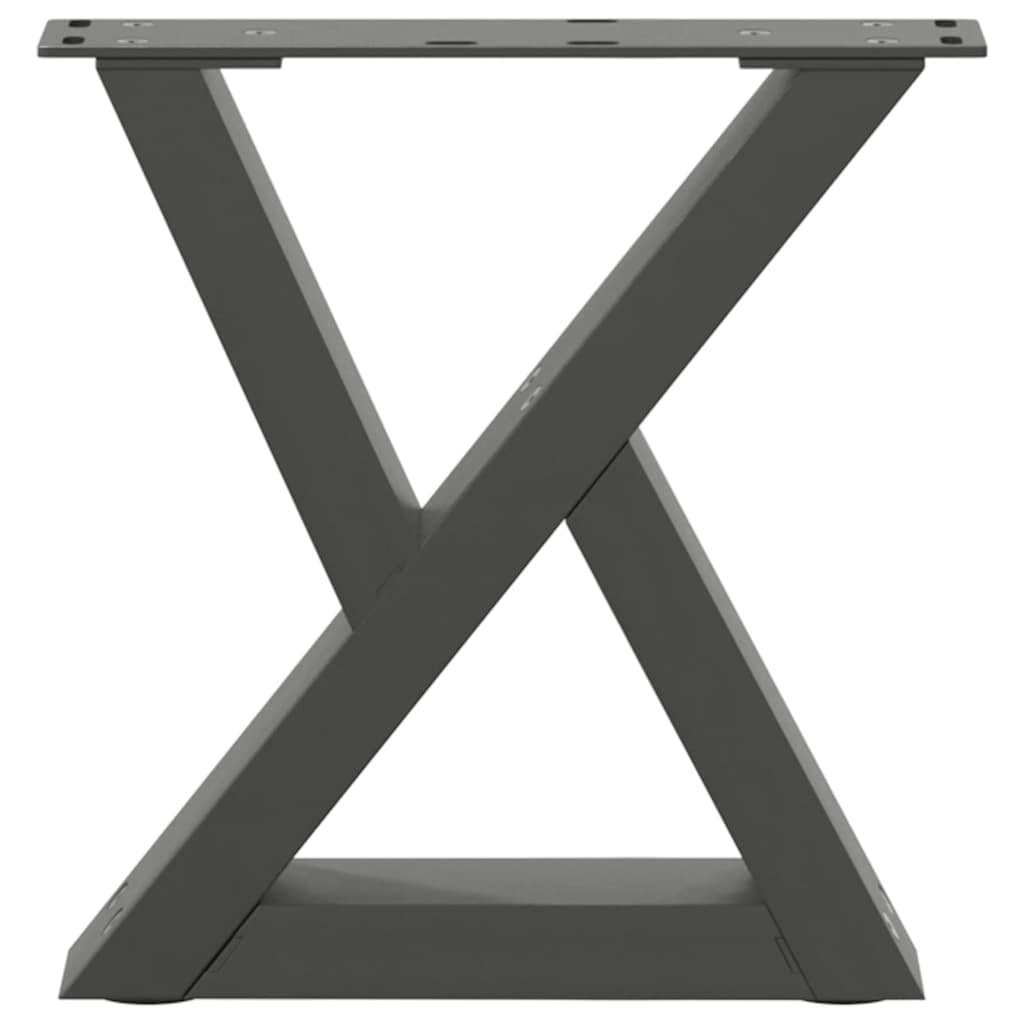 Salontafelpoten 2 st 30x(30-31,3) cm staal antraciet is nu te koop bij PeponiXL, paradijselijk wonen!