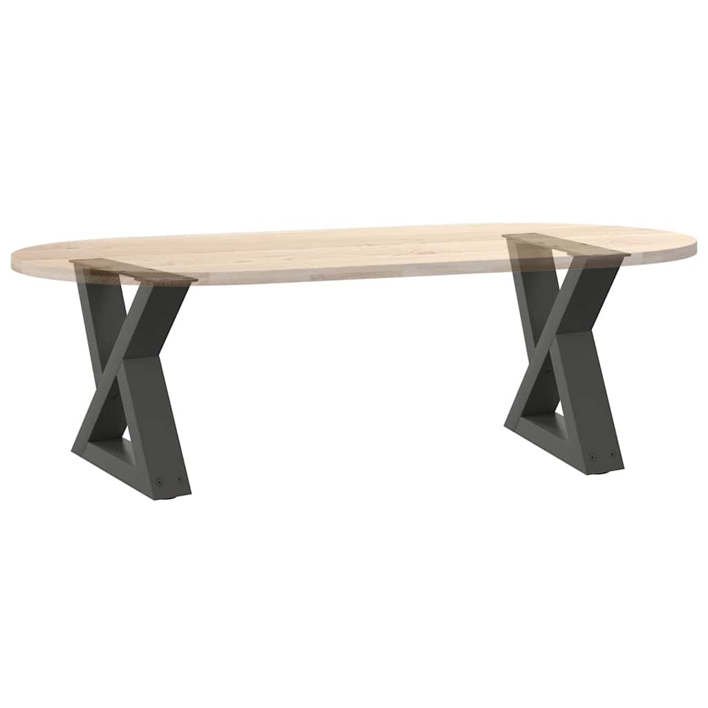 Salontafelpoten 2 st 30x(30-31,3) cm staal antraciet is nu te koop bij PeponiXL, paradijselijk wonen!