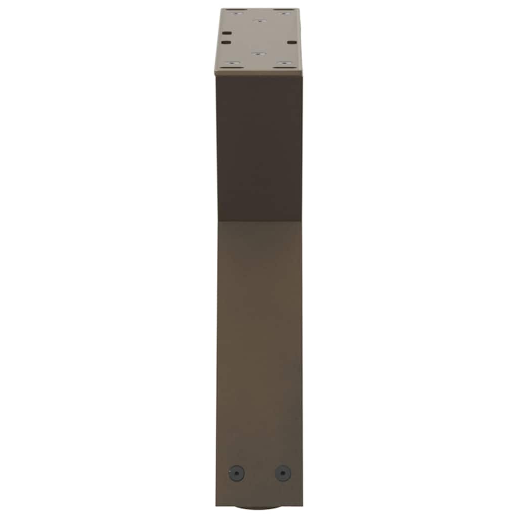 Salontafelpoten 2 st 30x(30-31,3) cm staal naturel is nu te koop bij PeponiXL, paradijselijk wonen!