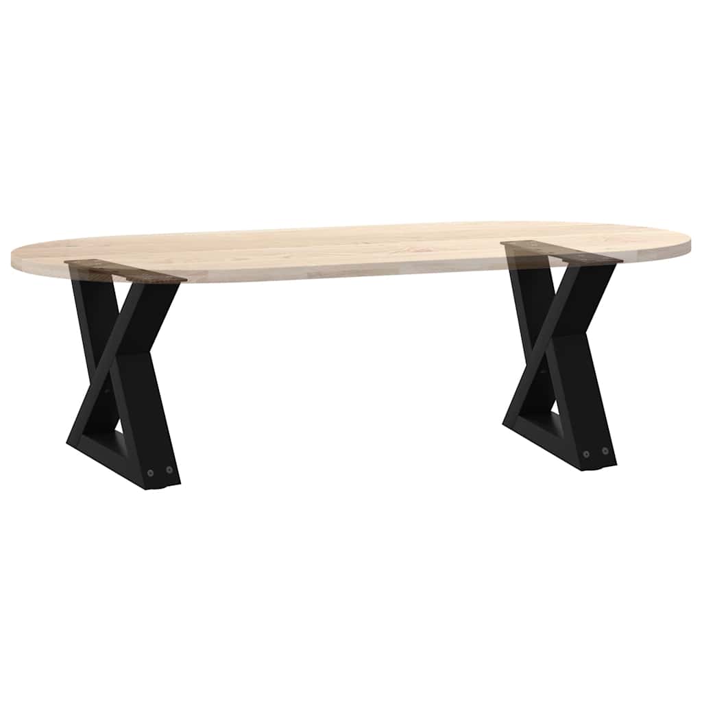 Salontafelpoten 2 st 40x(30-31,3) cm staal zwart is nu te koop bij PeponiXL, paradijselijk wonen!