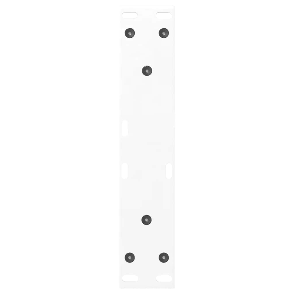 Salontafelpoten 2 st 40x(30-31,3) cm staal wit is nu te koop bij PeponiXL, paradijselijk wonen!