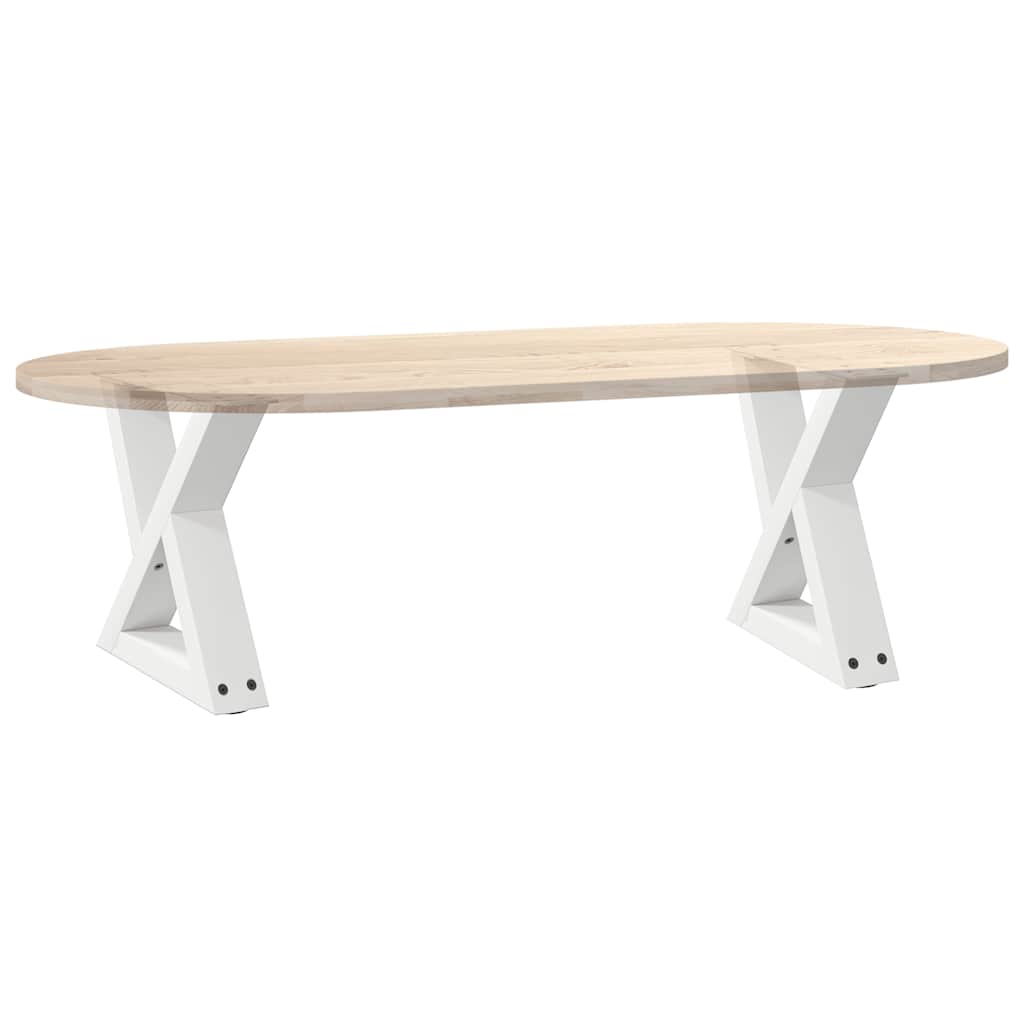 Salontafelpoten 2 st 40x(30-31,3) cm staal wit is nu te koop bij PeponiXL, paradijselijk wonen!