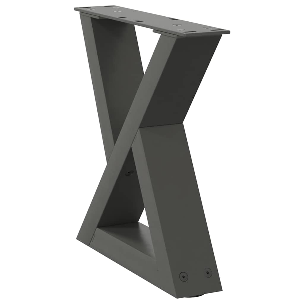Salontafelpoten 2 st 40x(30-31,3) cm staal antraciet is nu te koop bij PeponiXL, paradijselijk wonen!